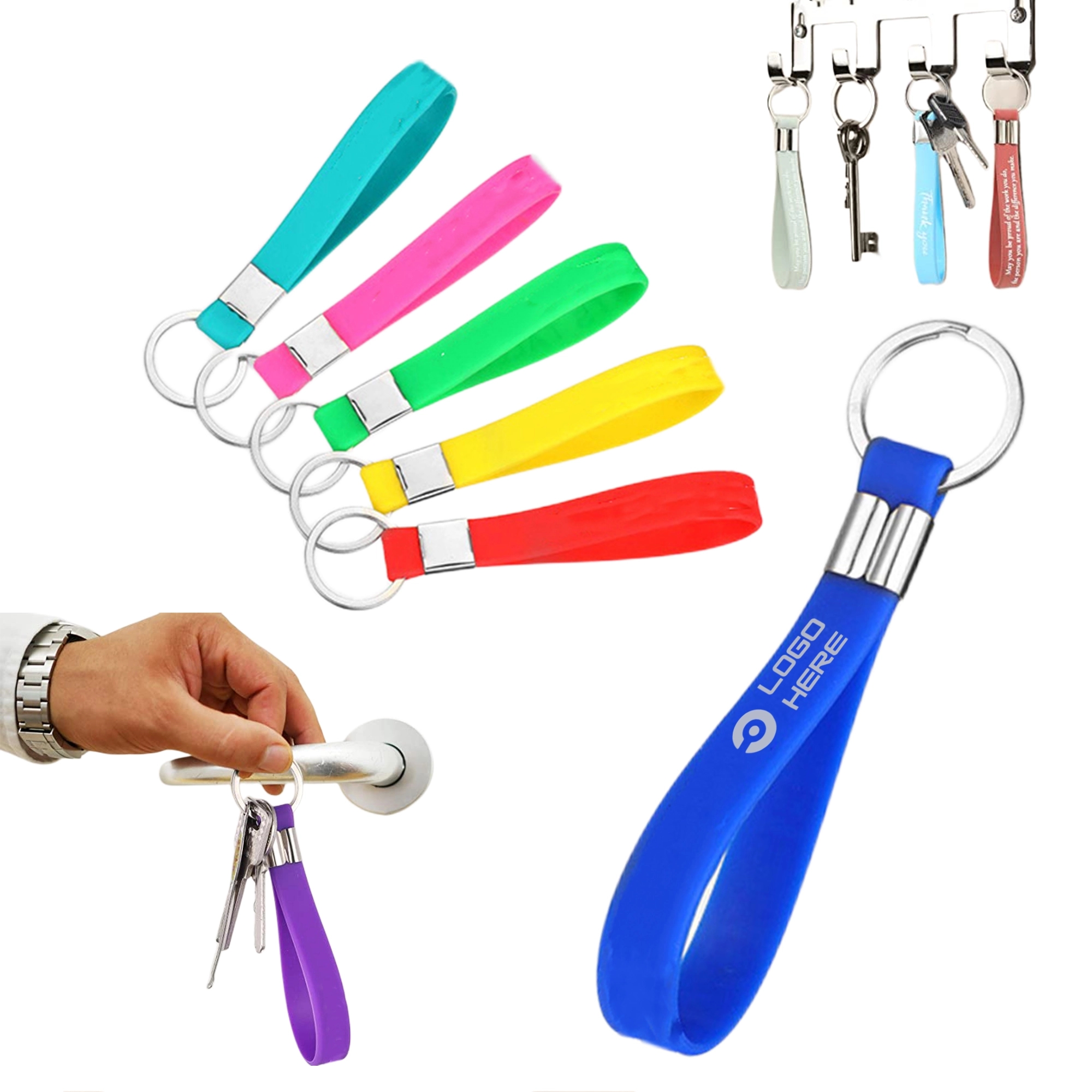 Silicone Key Chain Wih Loop