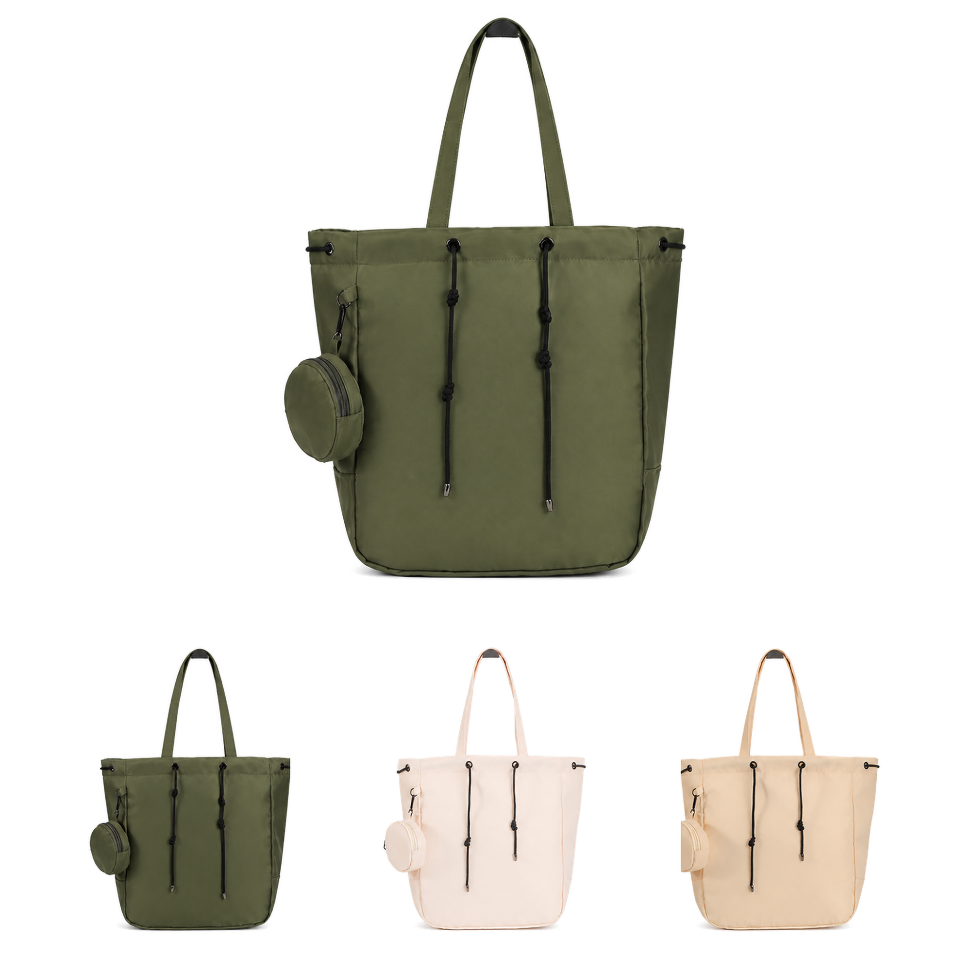 Everyday Canvas Organizer for School and Travel, custom tote bag with logo imprint 2