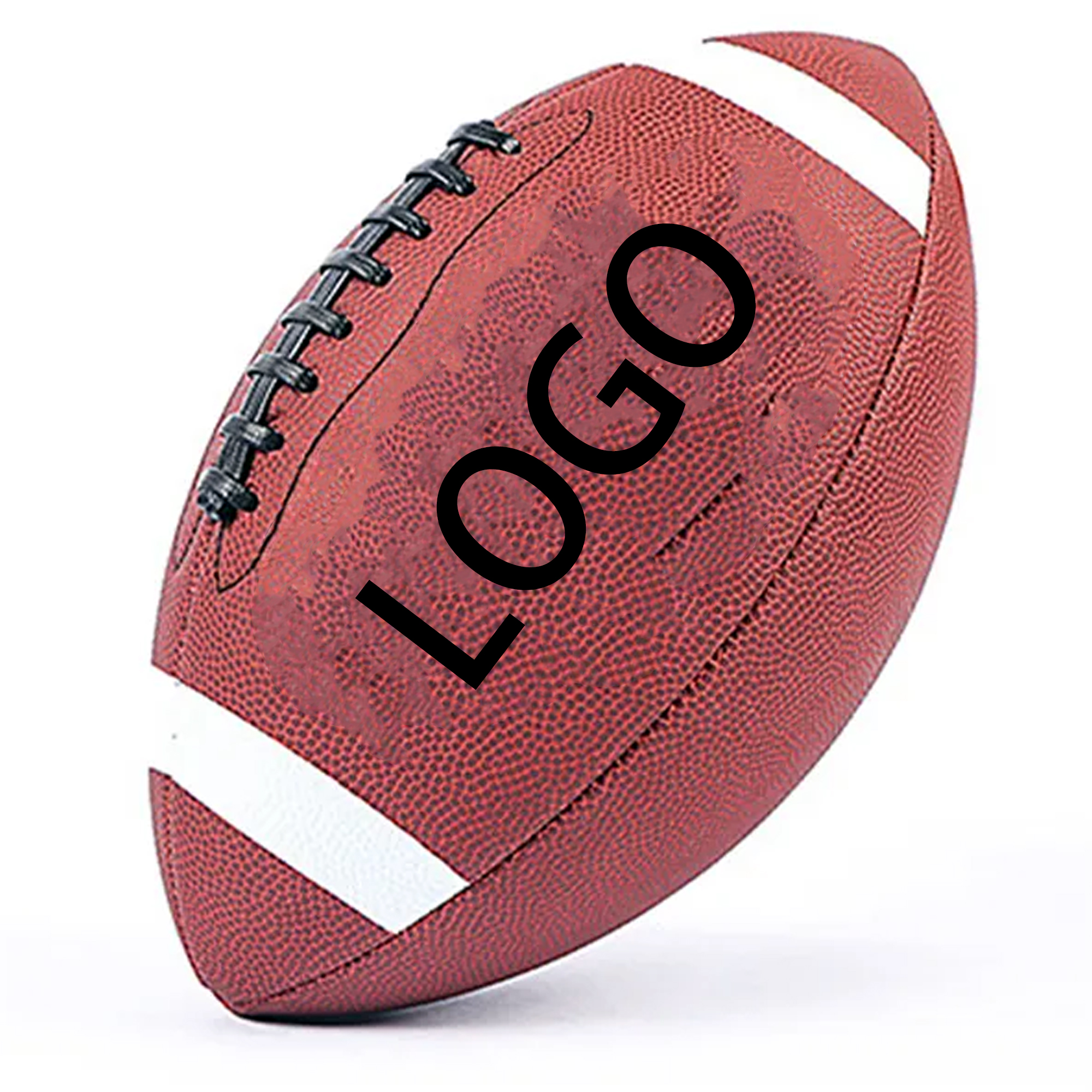 Adult Size PU Leather Football with Logo 6