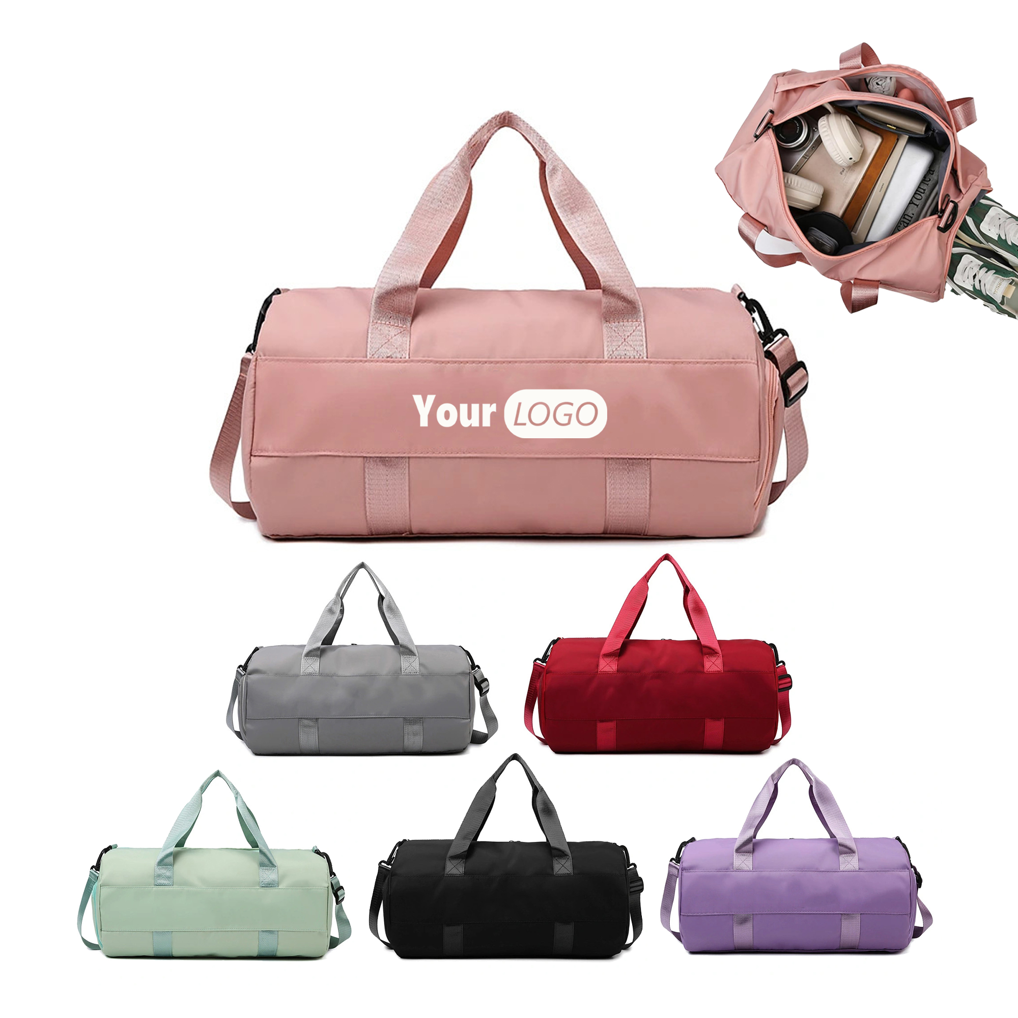 Waterproof Gym Duffel Bag with Shoe Compartment 3