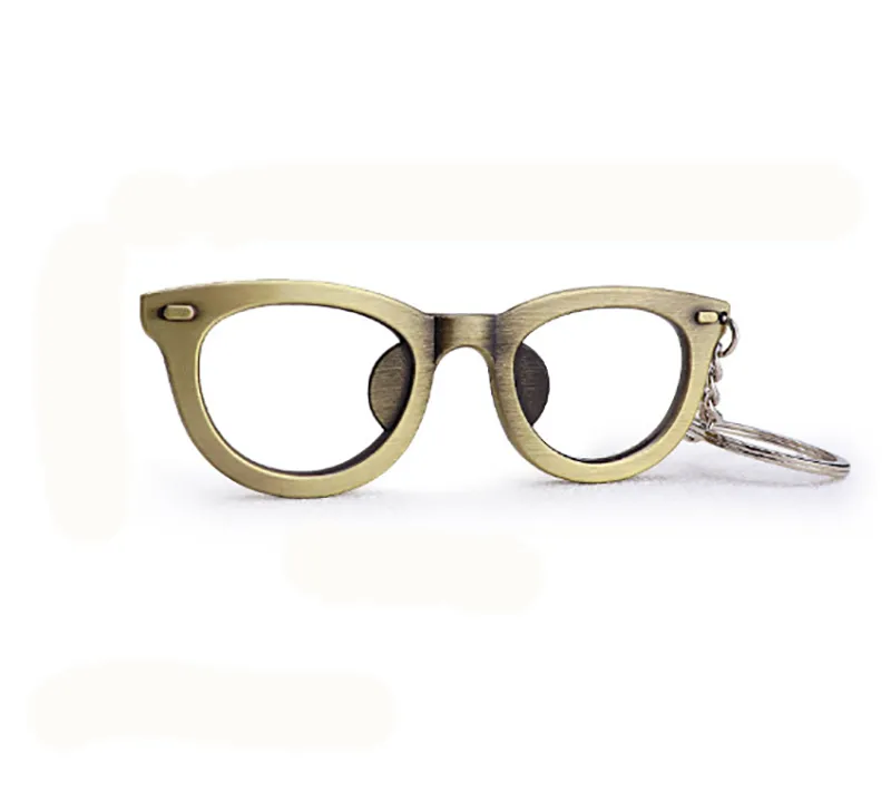 Metal Bottle Opener Keychain With Sunglasses Shape 5
