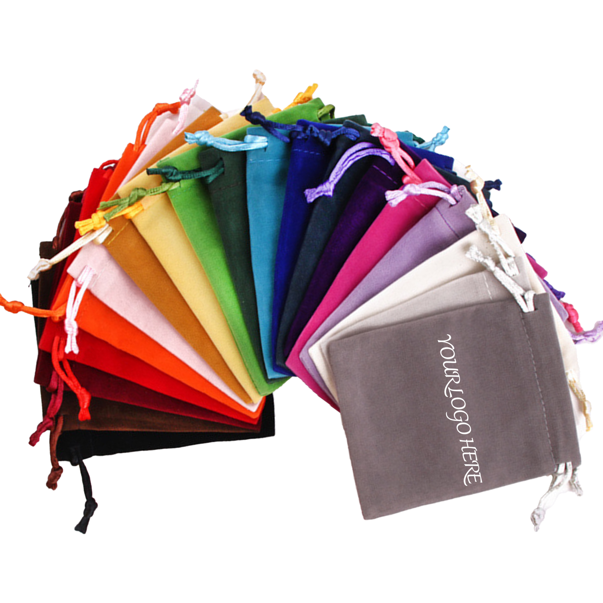 Colorful Velvet Gift Bags with Drawstring 4