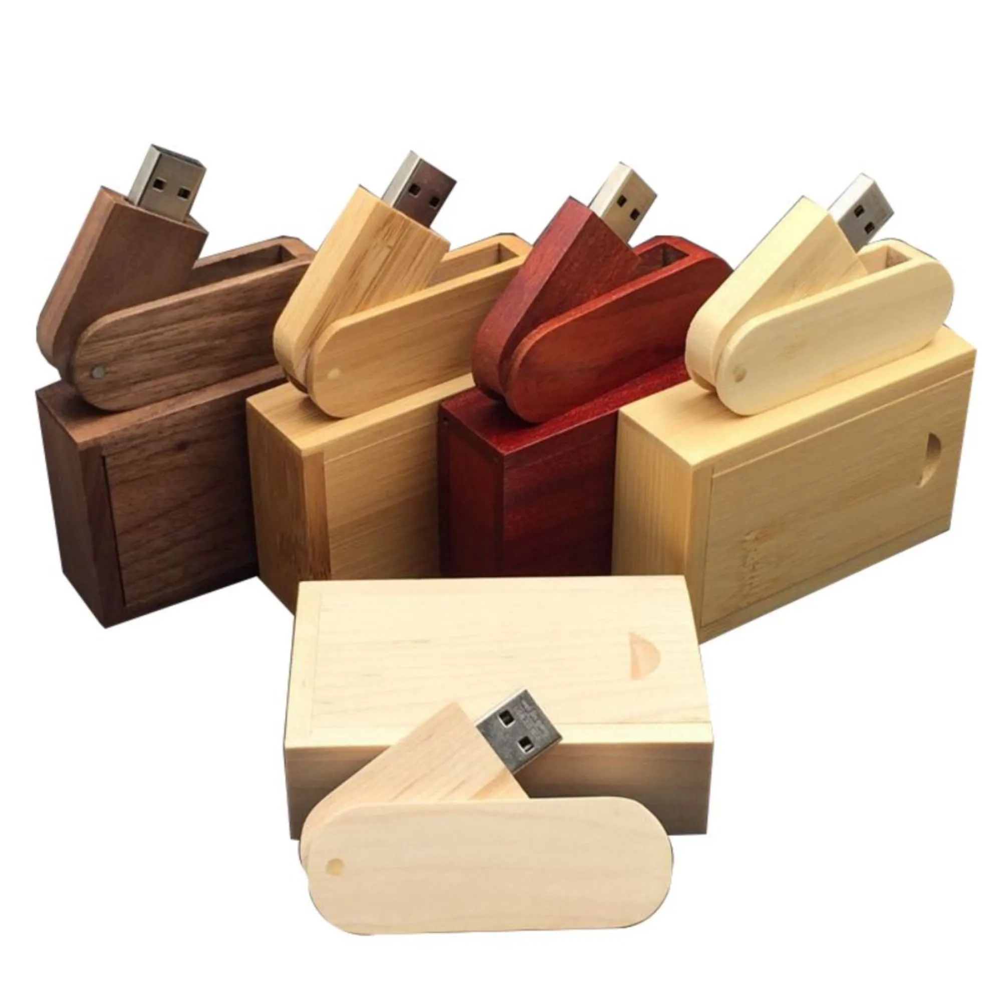 8 GB USB Flash Drives with Finely Wooden Gift Box 8