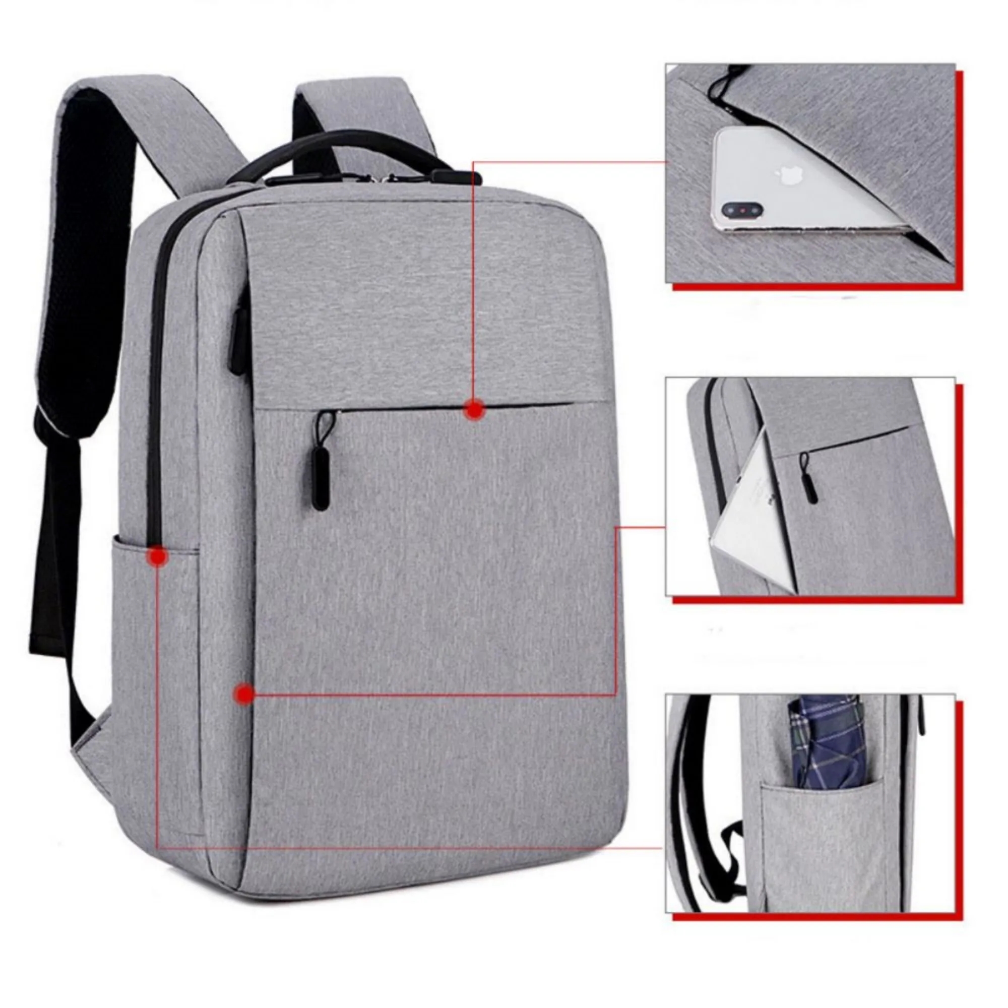 Two-shouldered Leisure Business Travel Backpack 8
