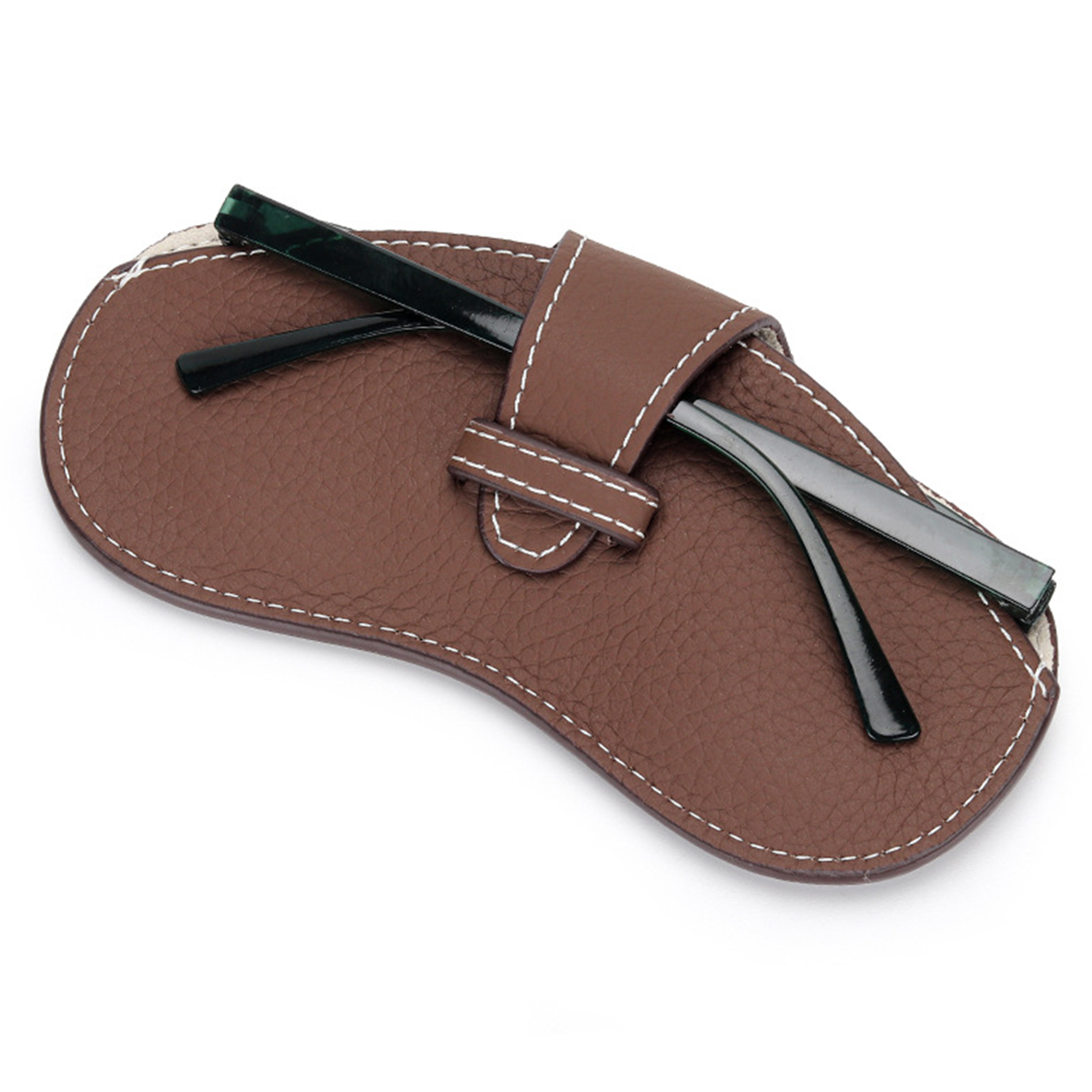 Genuine Leather Sunglasses and sunglasses storage bag 12