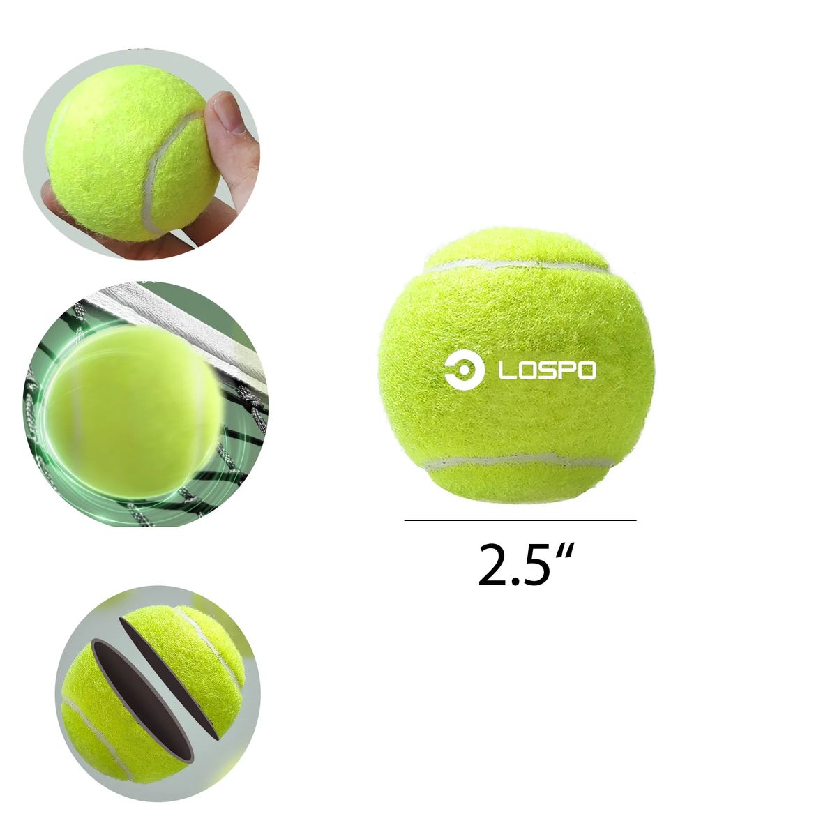 Tennis Balls For Durable Training Matches MOQ 100PCS 3