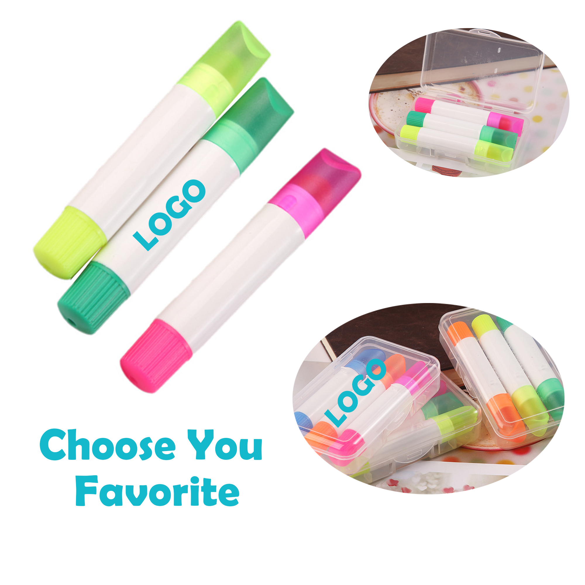Three-Color Highlighter Set