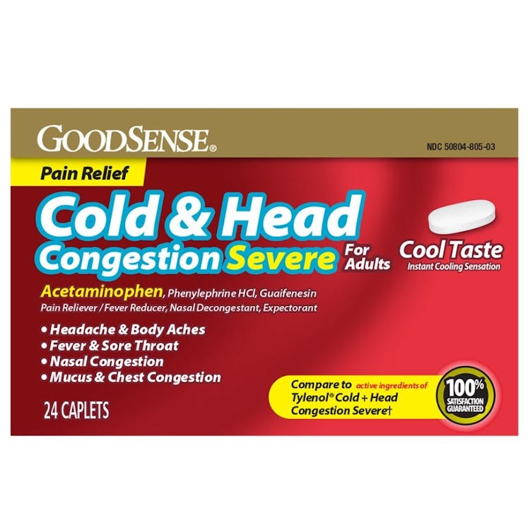 Cold & Head Congestion Severe Caplets - Cool Taste 24 Ct 2