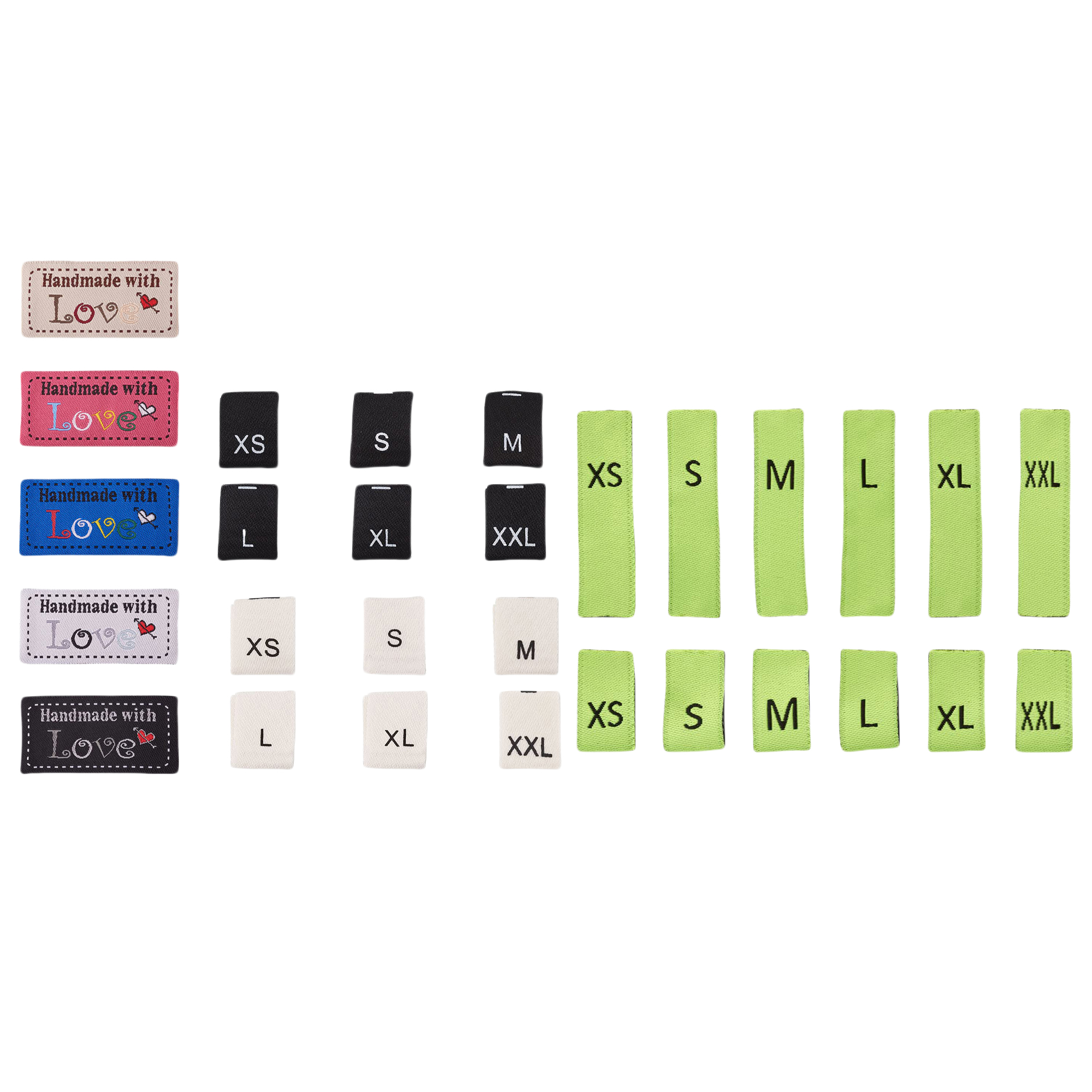 No Iron Fabric Woven Clothing Labels MOQ20