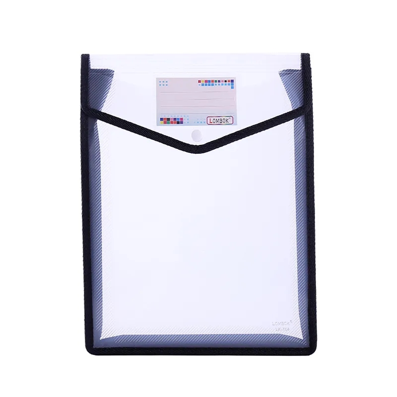 A4 Size Vertical Document Storage Bag with Snap Button 20