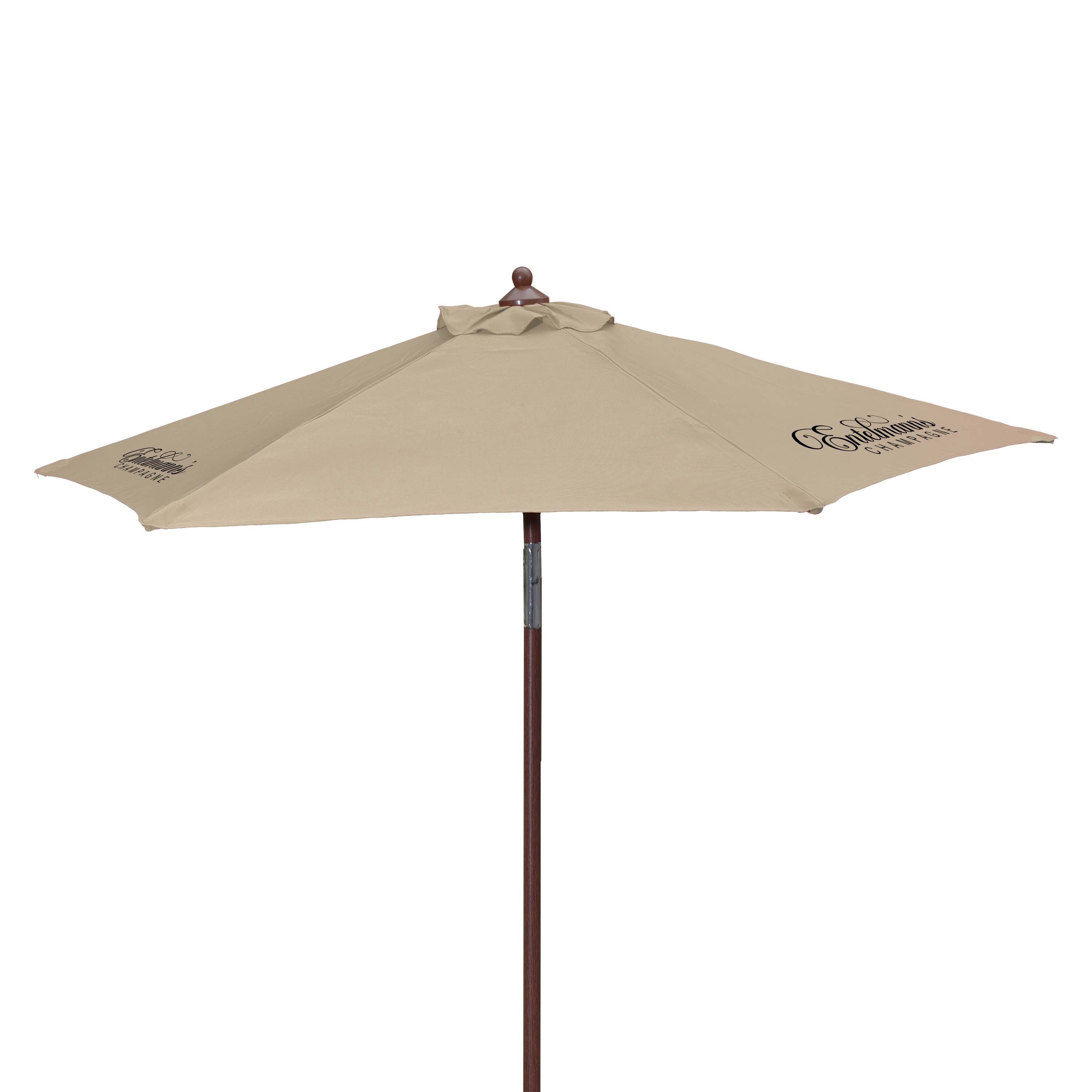 7' Wood Look Tilting Market Umbrella Kit (3 Imprints) 13