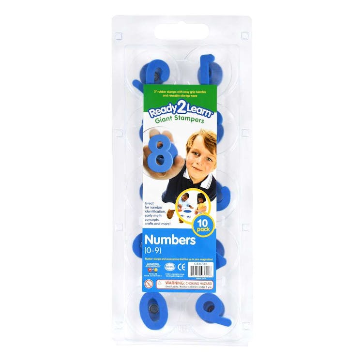 Giant Stampers - Numbers 0-9 Blue 10pk 3