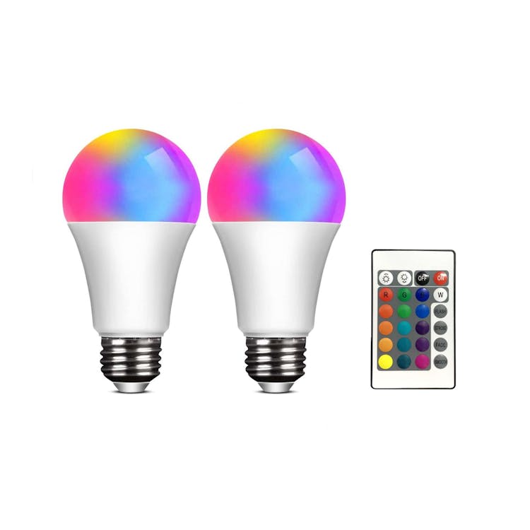 Smart Home Multicolor LED A19 Bulbs - 2 Pack 3