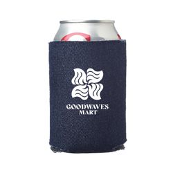 Denim Blue Foam Can Cooler