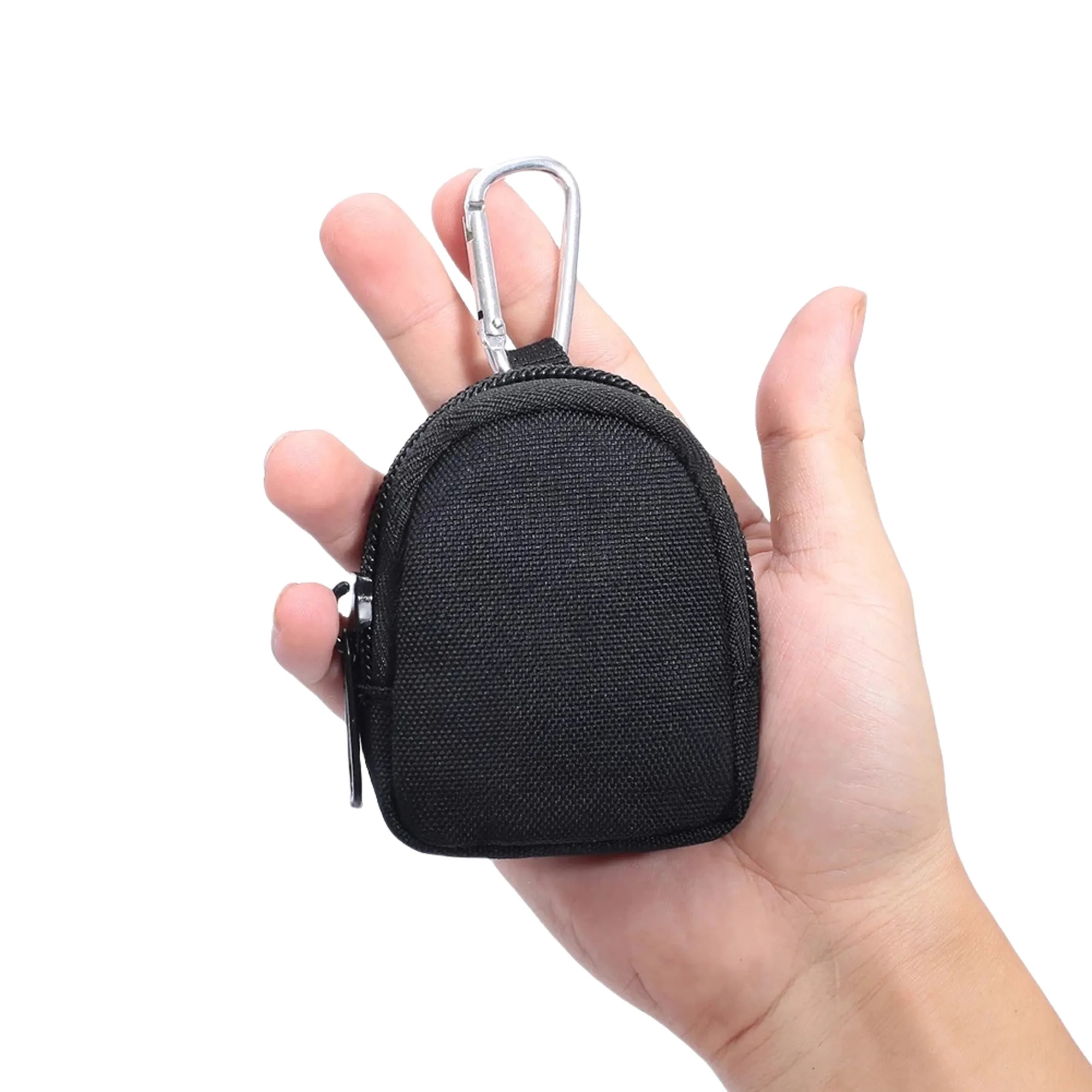 Custom Carabiner Leather Pocket Coin Purse 11