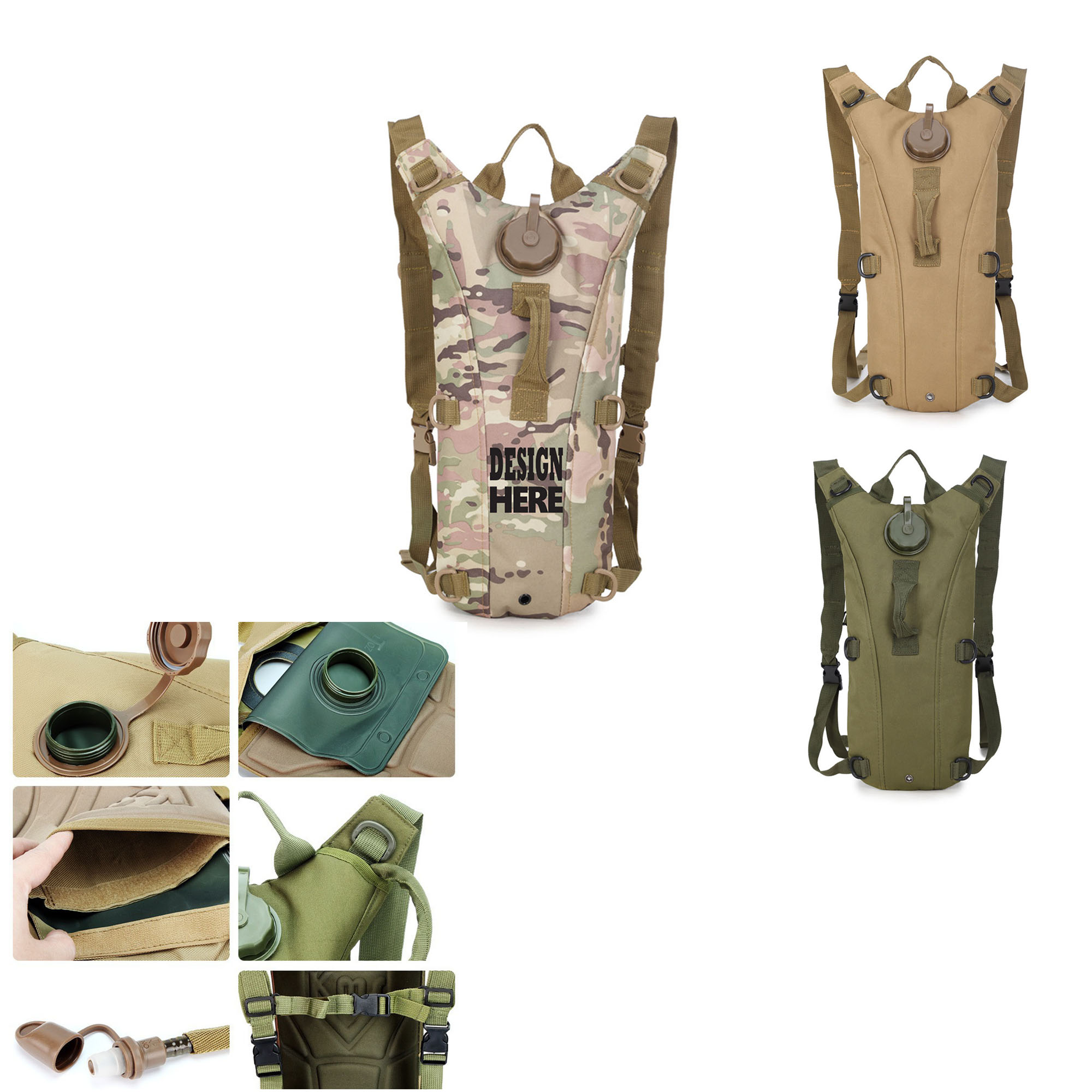 Outdoor 3L Water Bladder Backpack For Sports 3