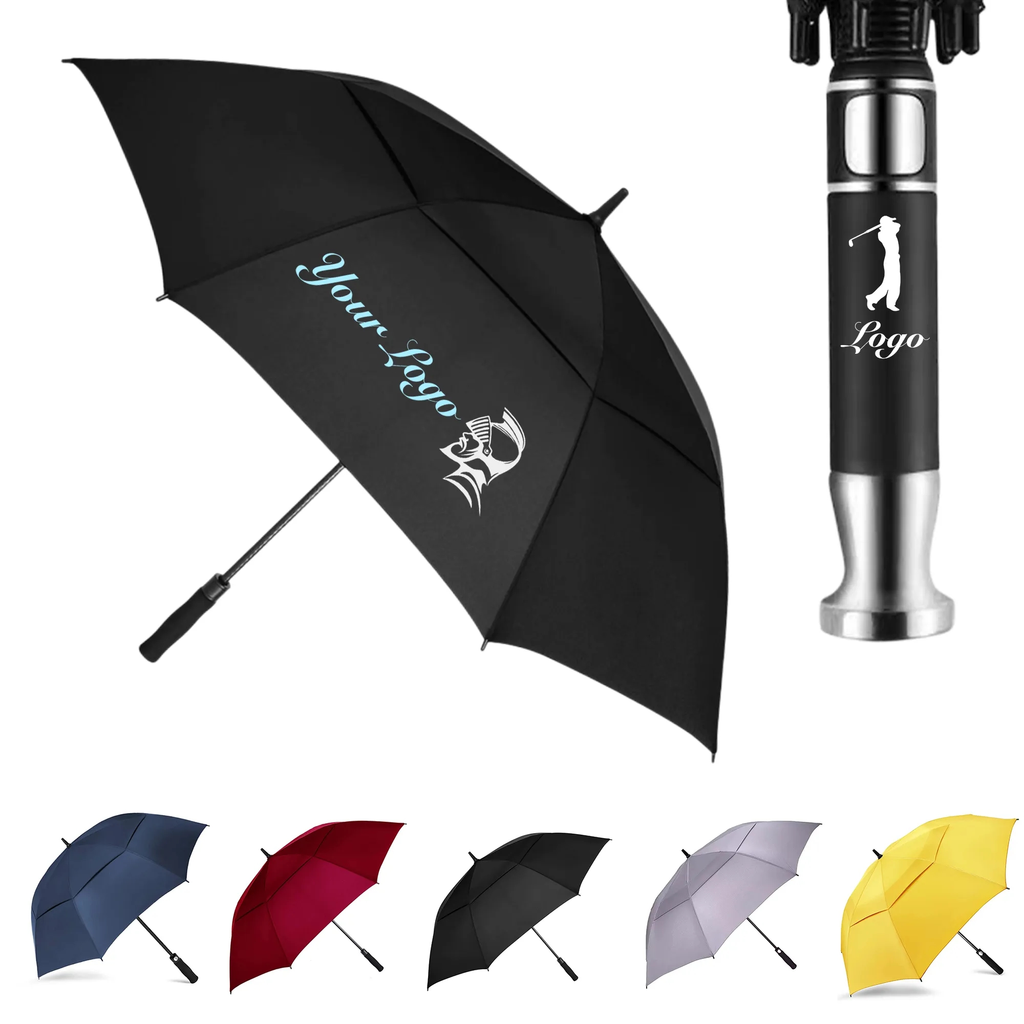Customizable handle Large Golf Umbrella