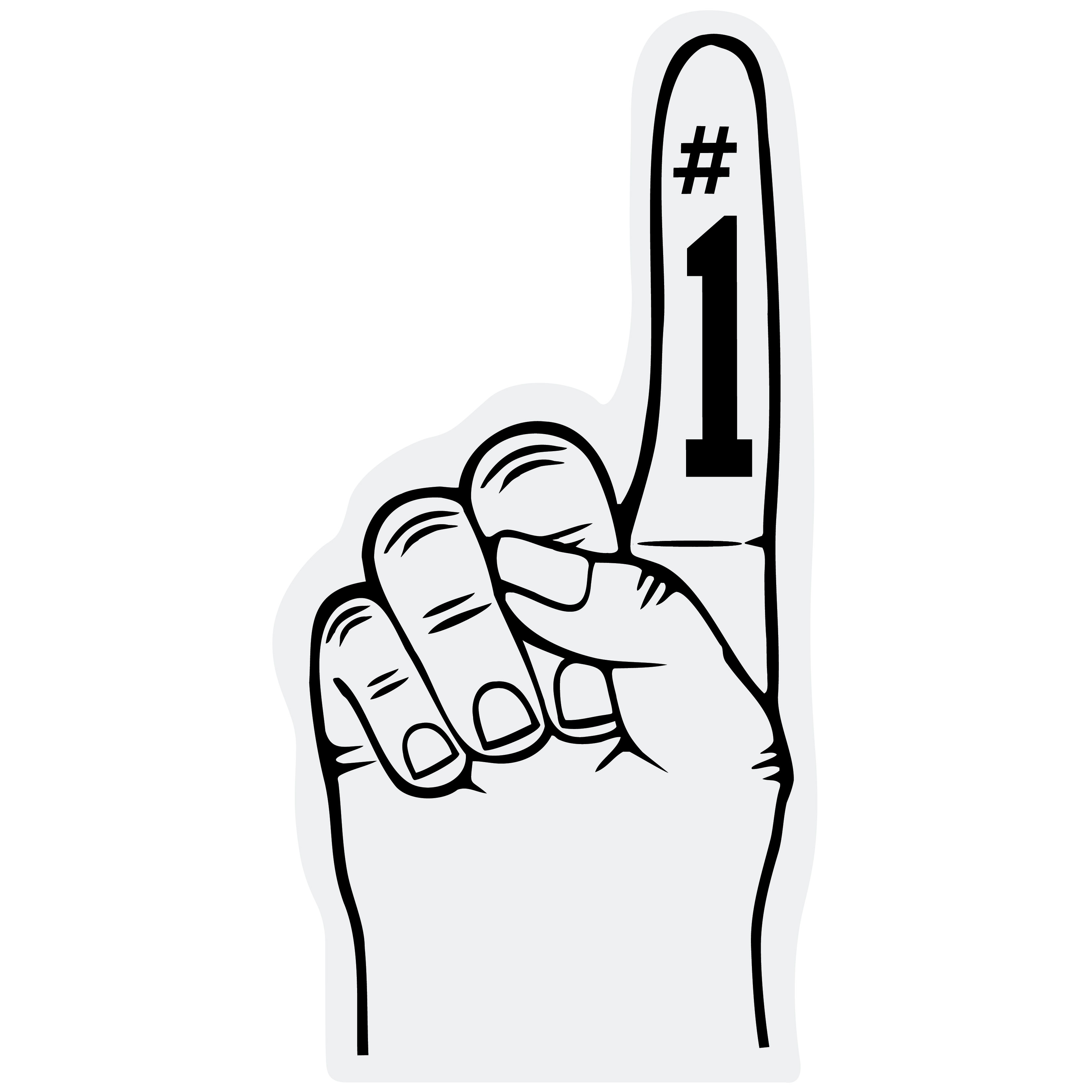 6.5" Foam Hand 69