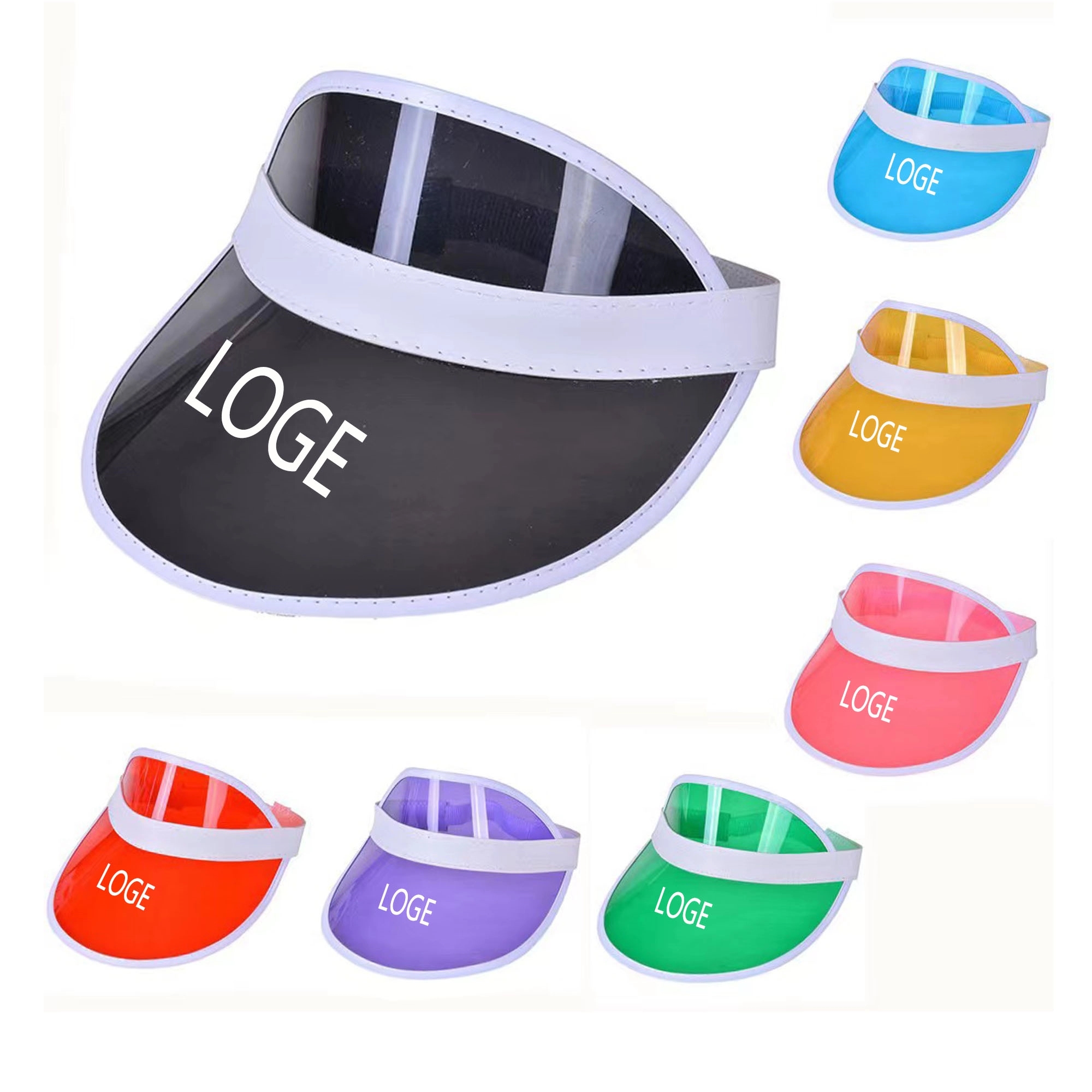Clear PVC Sun Visor MOQ 100