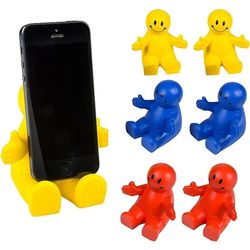 Squeezable Smile Face Stress Relief Ball Phone Holder
