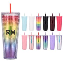 Reusable 24oz Studded Tumbler