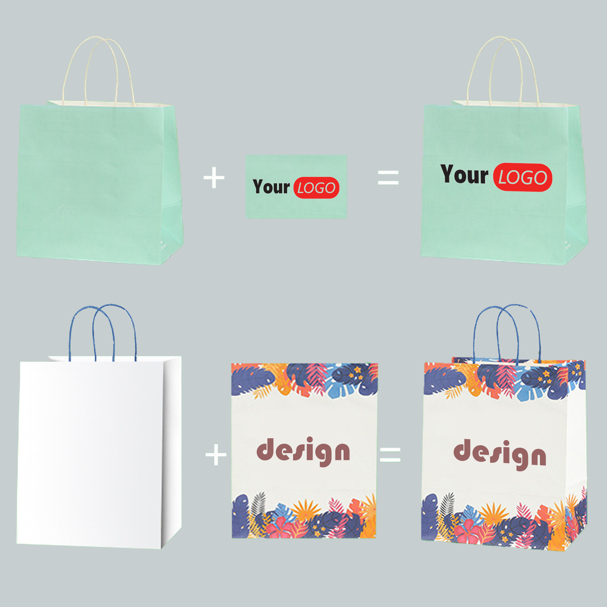 Kraft Paper Wedding Gift Bags With Handles 6