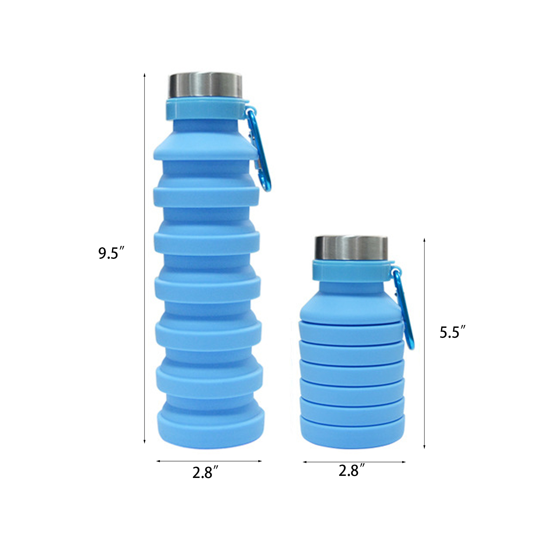 Collapsible Silicon Water Bottle 6