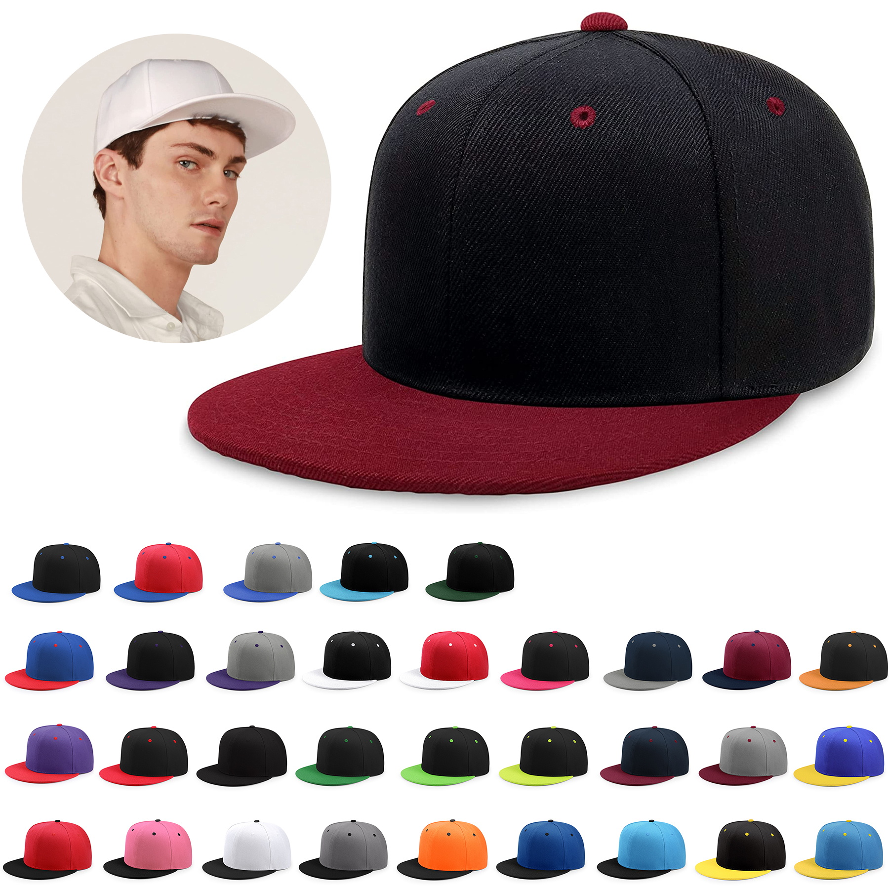 Trendy Color Style Plain Tone Baseball Cap 6
