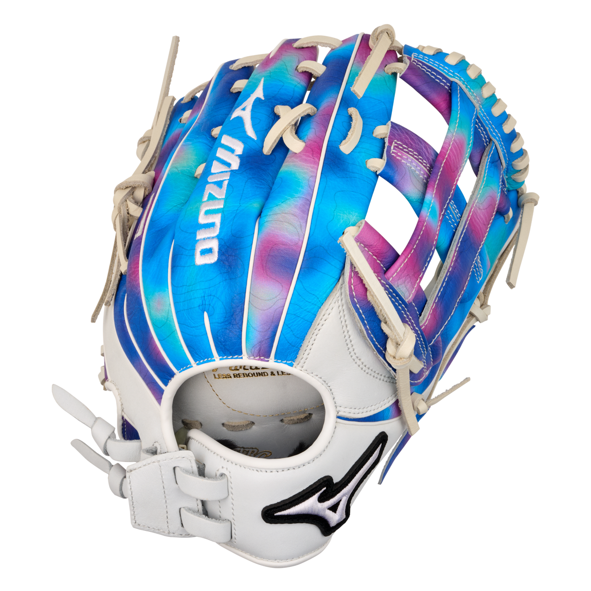 GMVPf-60MP MVP Prime M-Print, Utility Softball Glove, 12.5", H Web, Psychedelic Pattern, BioSoft Le 3