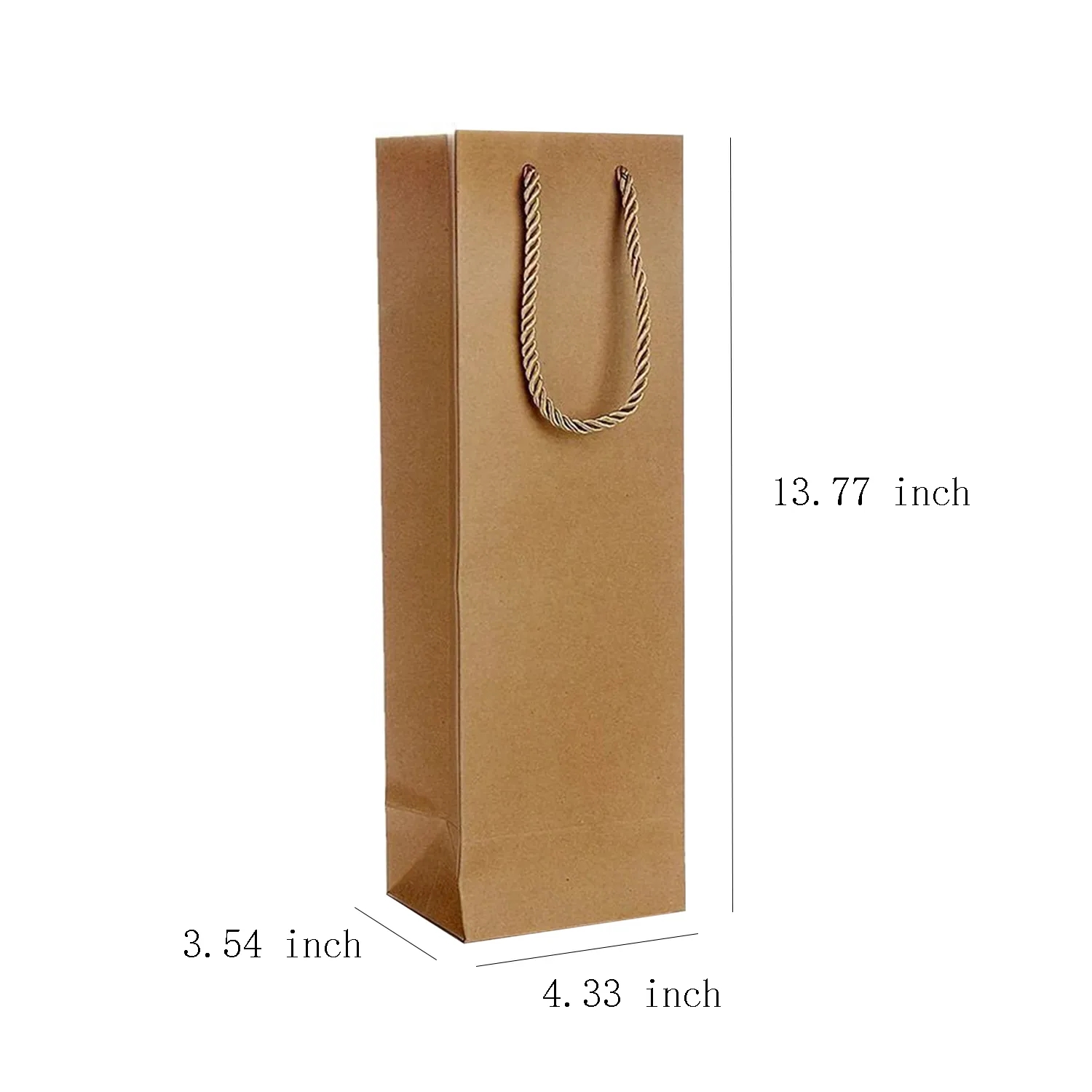 Kraft Paper Brown Wine Bag 6