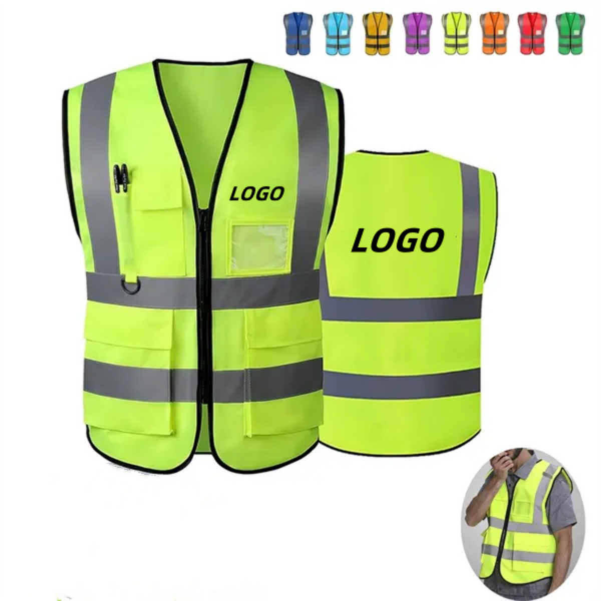 Custom Reflective Safety Visibility Vest 3