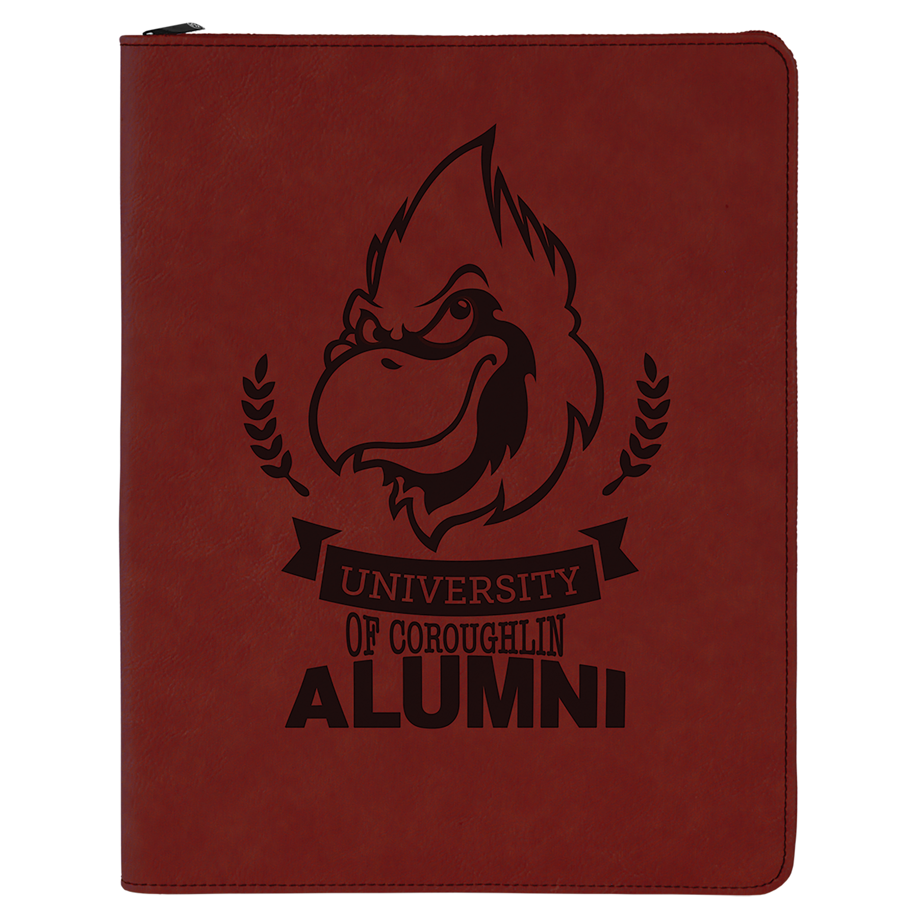 Laser Engraved Leatherette Legal Padfolio with Zipper and Notebook (9.5" x 12") 21