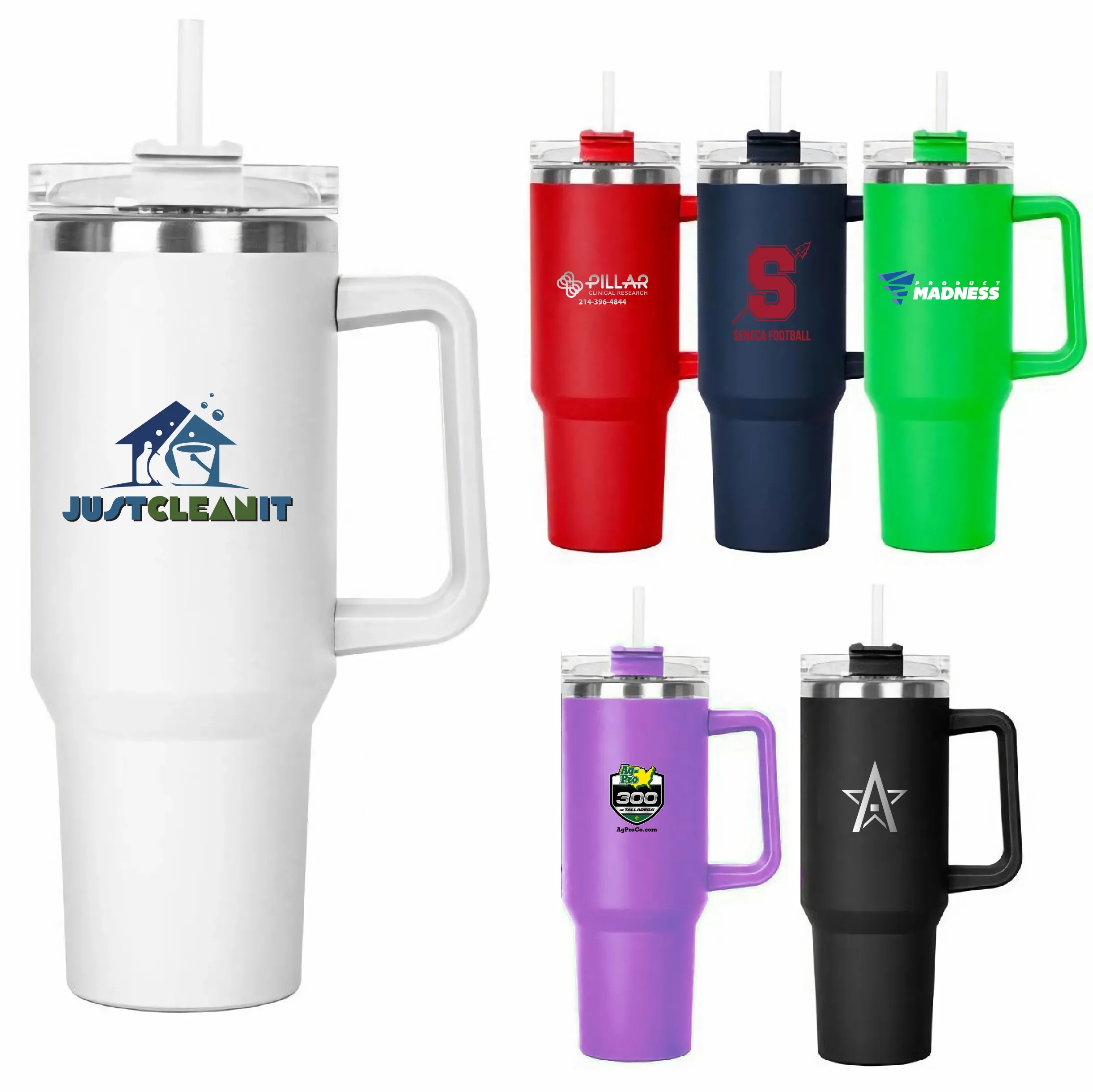 40oz - Stainless Double Wall Handle Mug 13