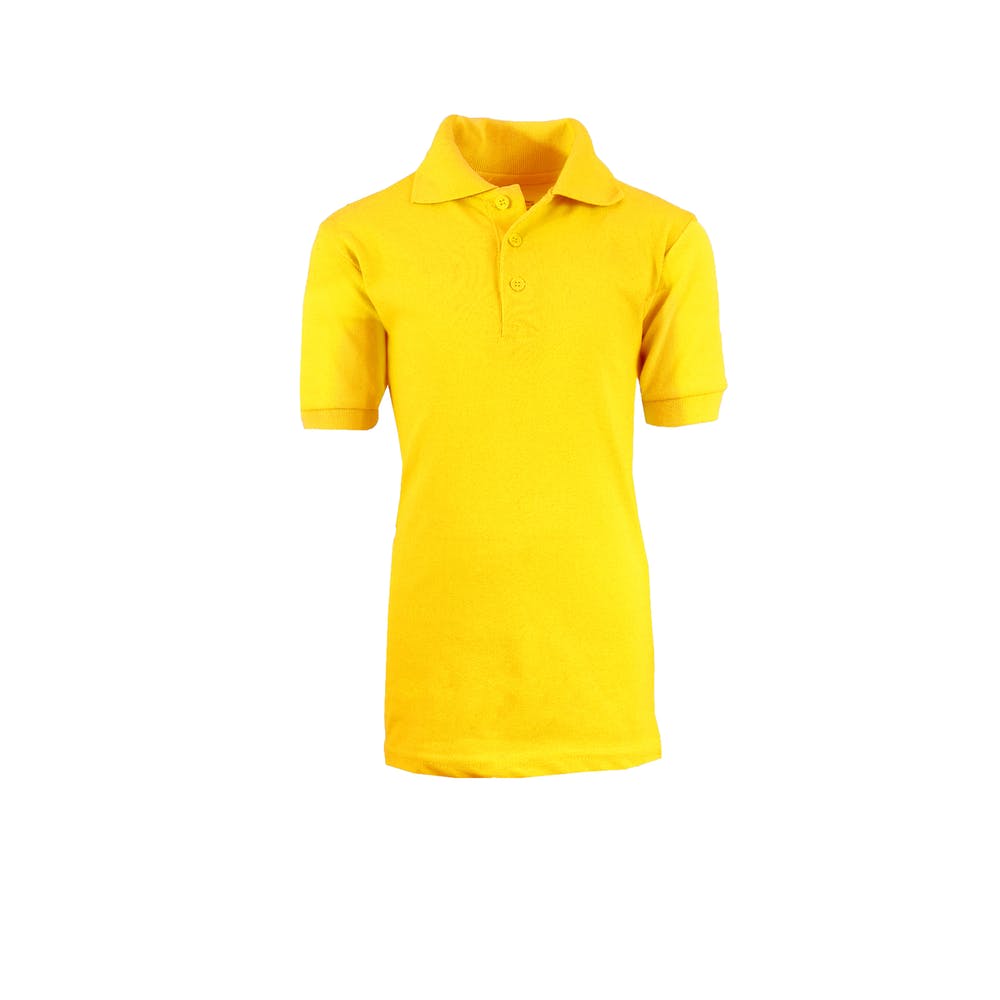 Unisex Adult Uniform Polo Shirts - Gold 2X 3