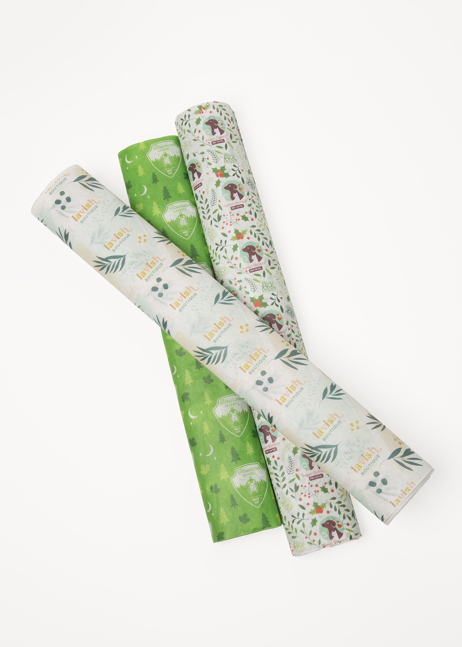 Full Color Custom White Full Sheet Tissue Paper (25.5" x 20") 7