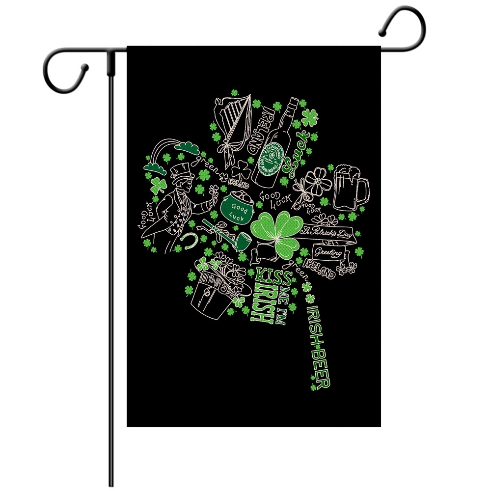 Happy St Patricks Day House Garden Flags 15