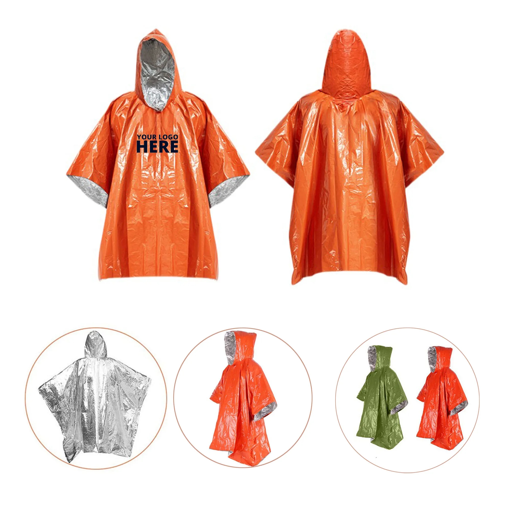 Emergency Rain Poncho For Unisex 7