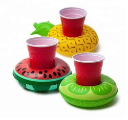 PVC Inflatable Floating Coaster Cup Holder