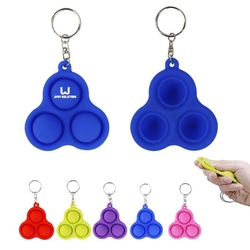 Mini Pop It Fidget Toy Backpack Keychain