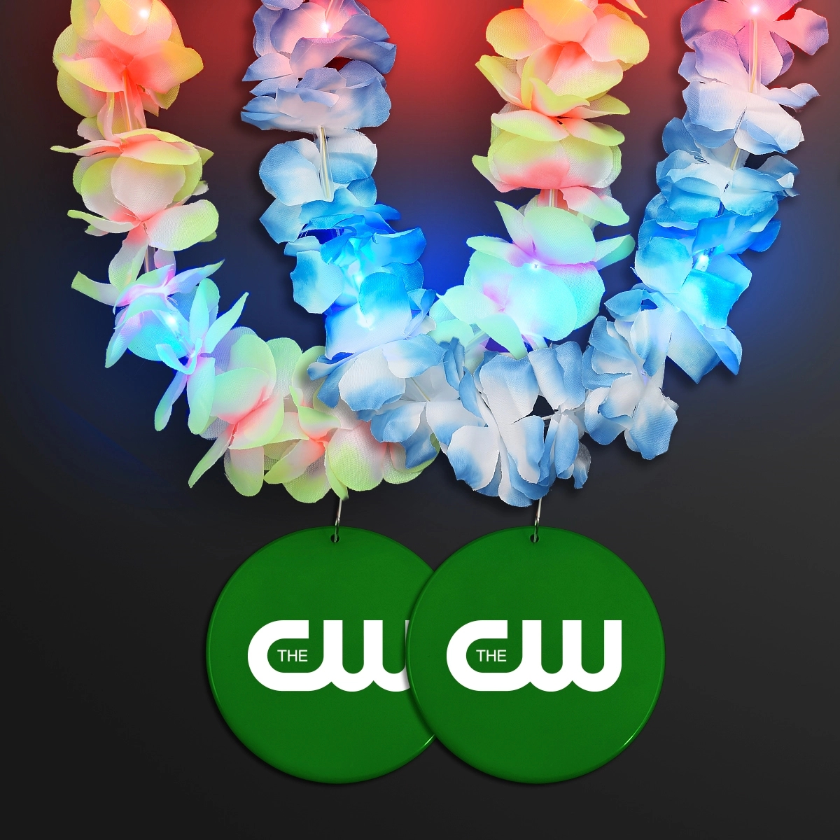 Light Up Hawaiian Leis with Custom Circle Medallion 74