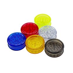 Plastic Flat Smoke Tobacco Weed Grinder