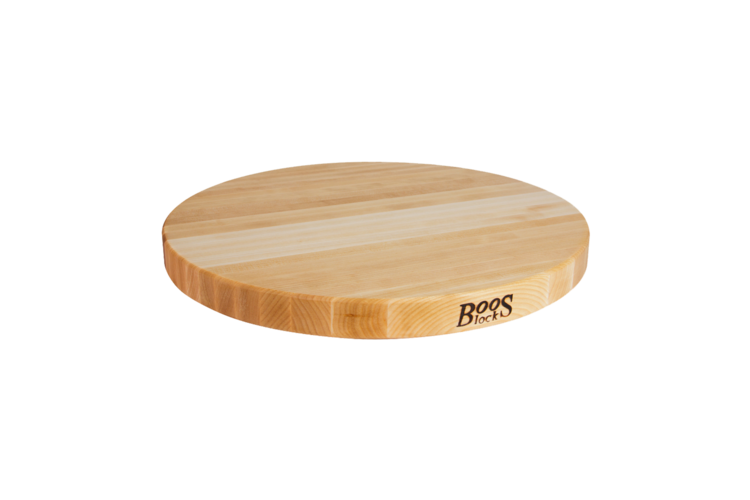 John Boos Maple Edge Grain 1-1/2-in Reversible Round Cutting Board 3
