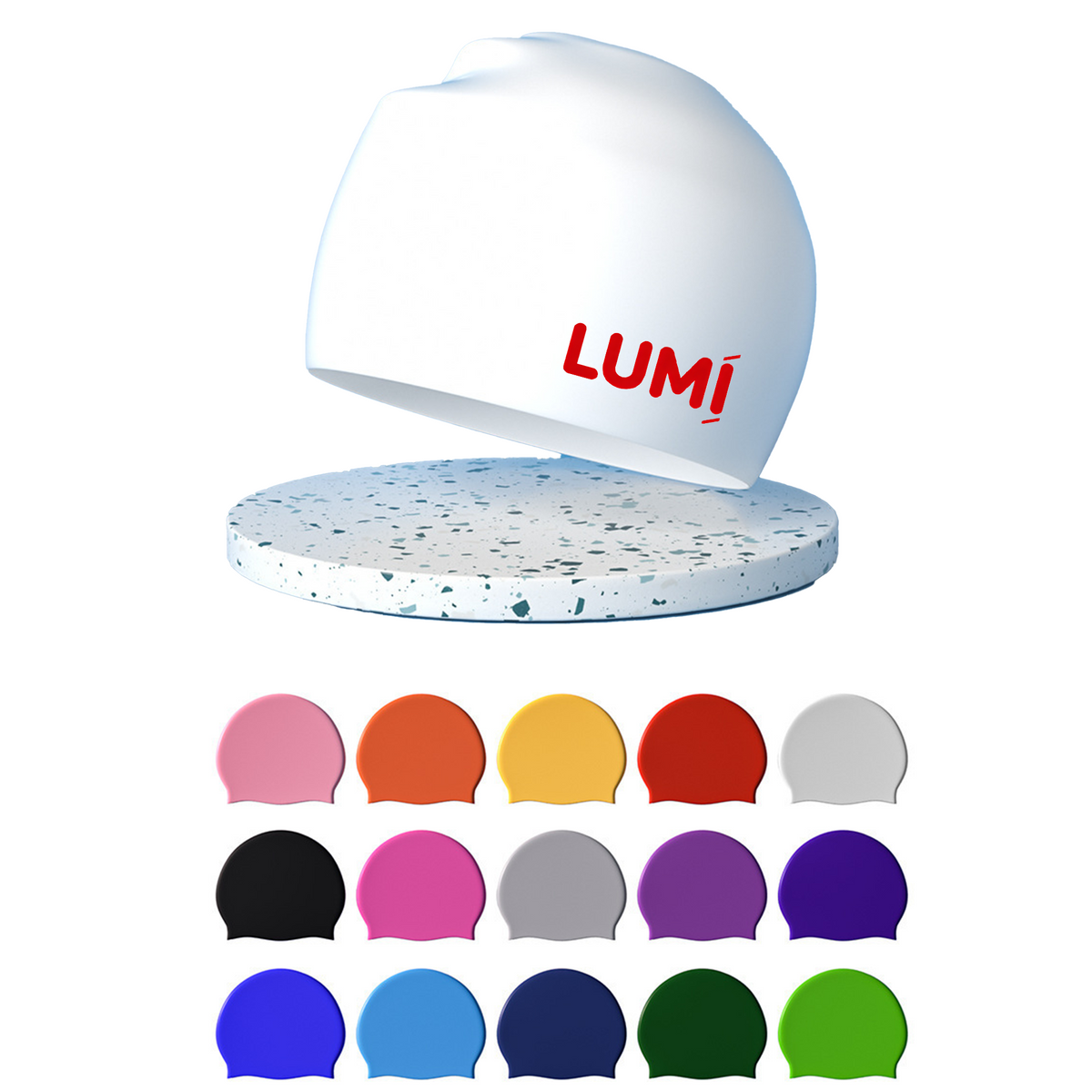 Silicone Flat Swim Cap Featuring Ear Protection 4