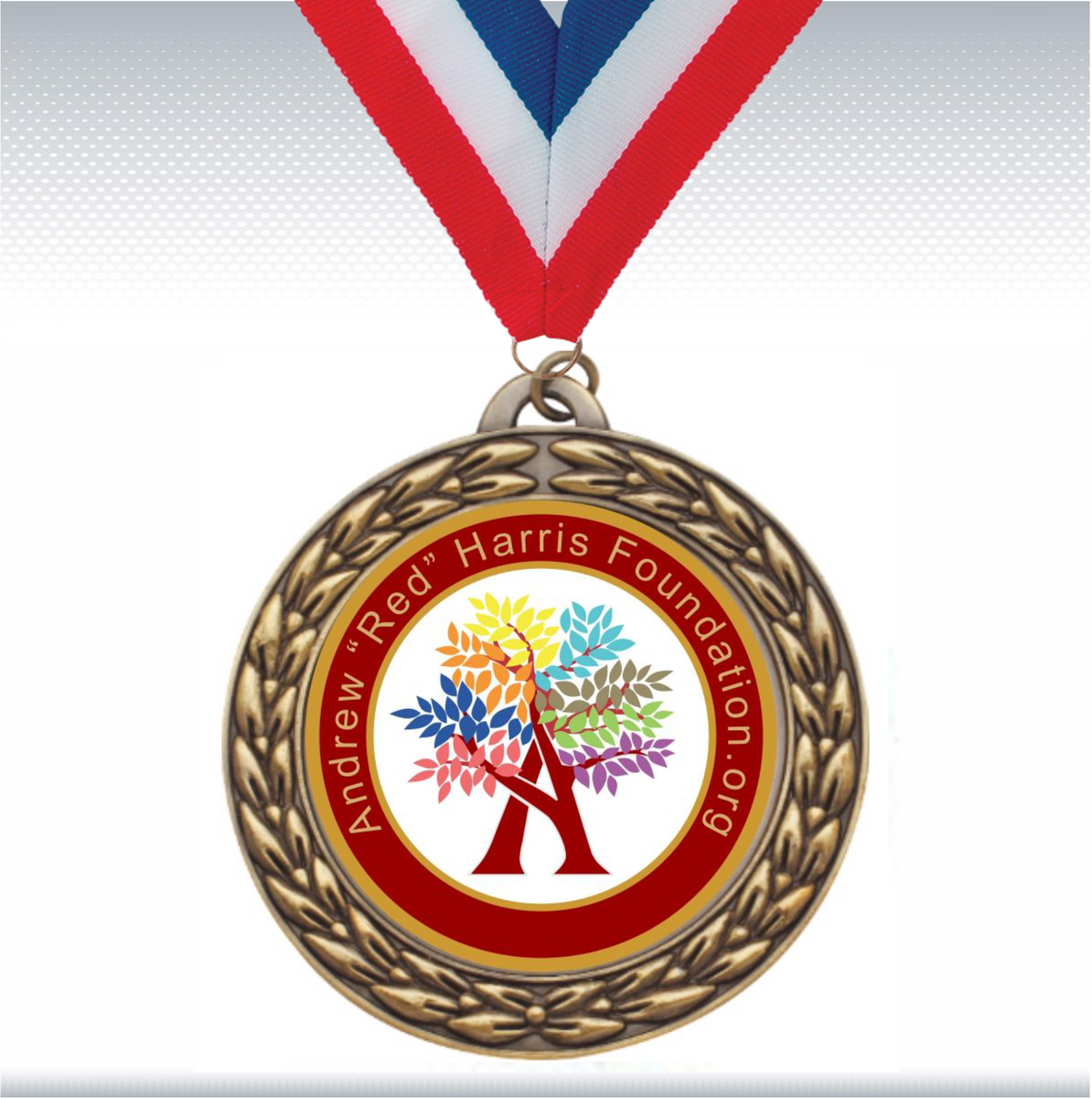 2 3/4" Antique Gold Insert Medal 18