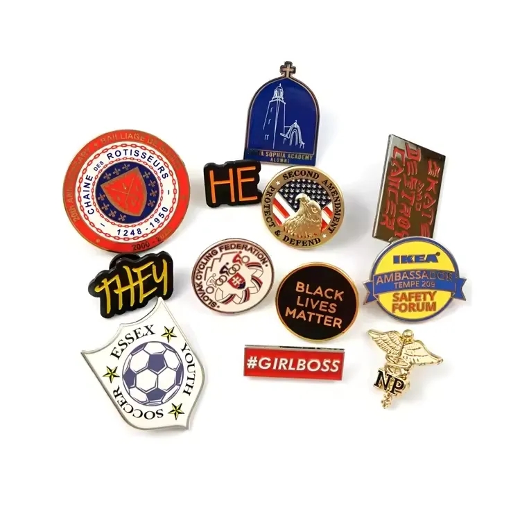 1.2" Die Struck Iron Soft Enamel Lapel Pin 5