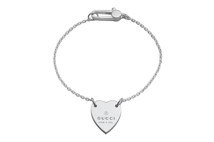 Gucci Trademark Bracelet with Heart Pendant 3