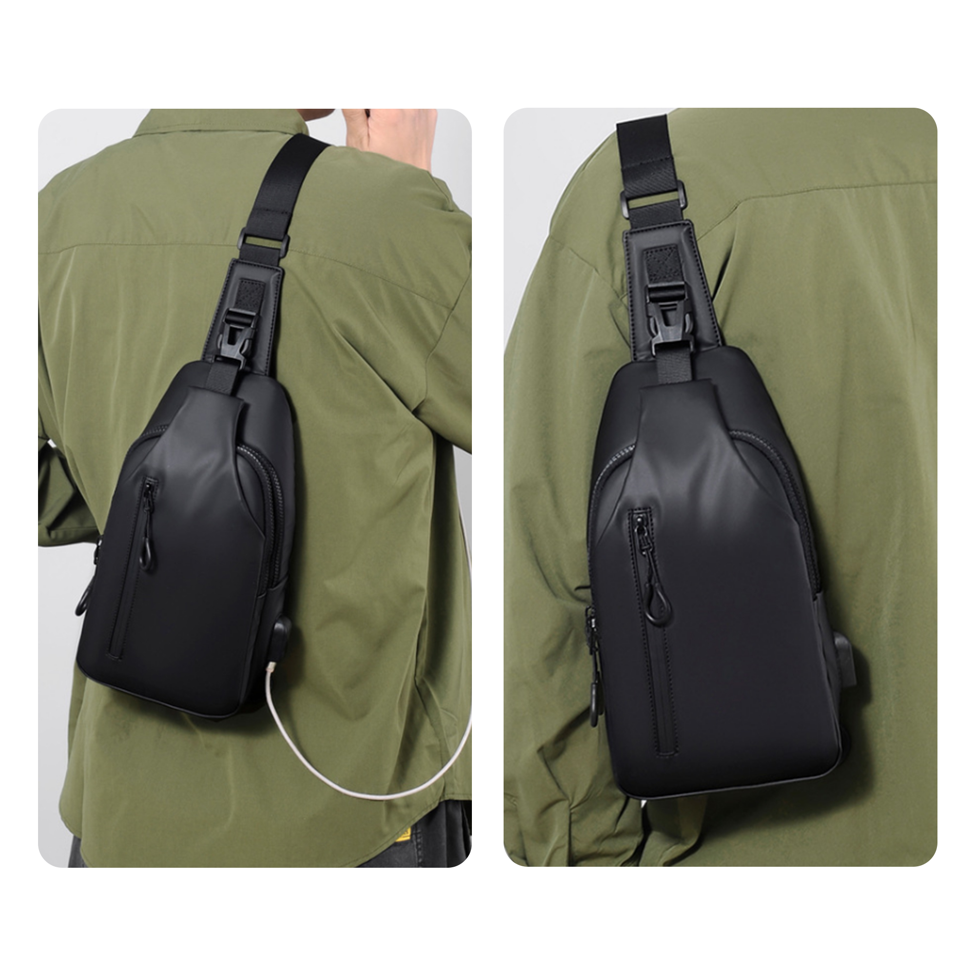 MOQ 50 PCS Versatile Outdoor Shoulder Messenger Bag 8