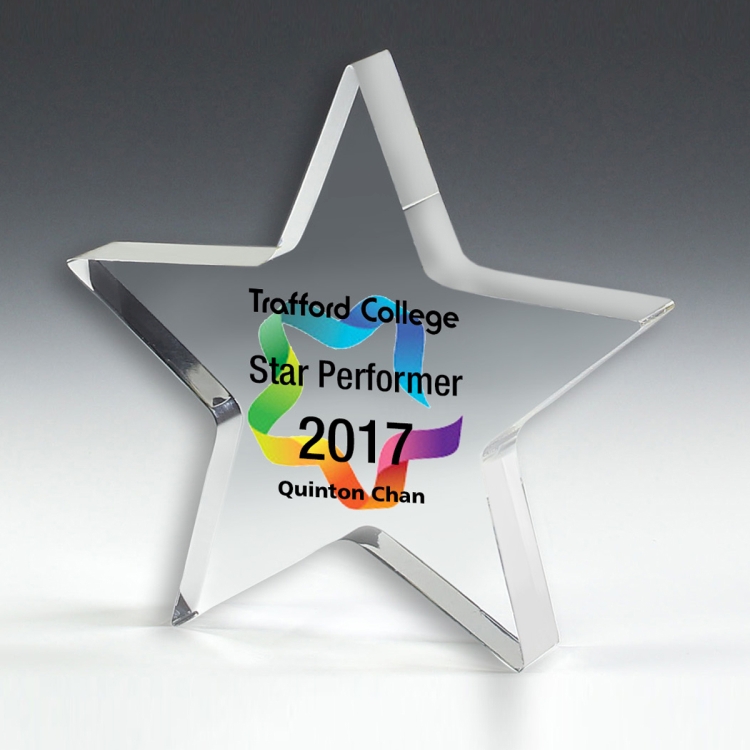 PhotoImage® Star Paperweight - 5" x 5" x 1/2" 10