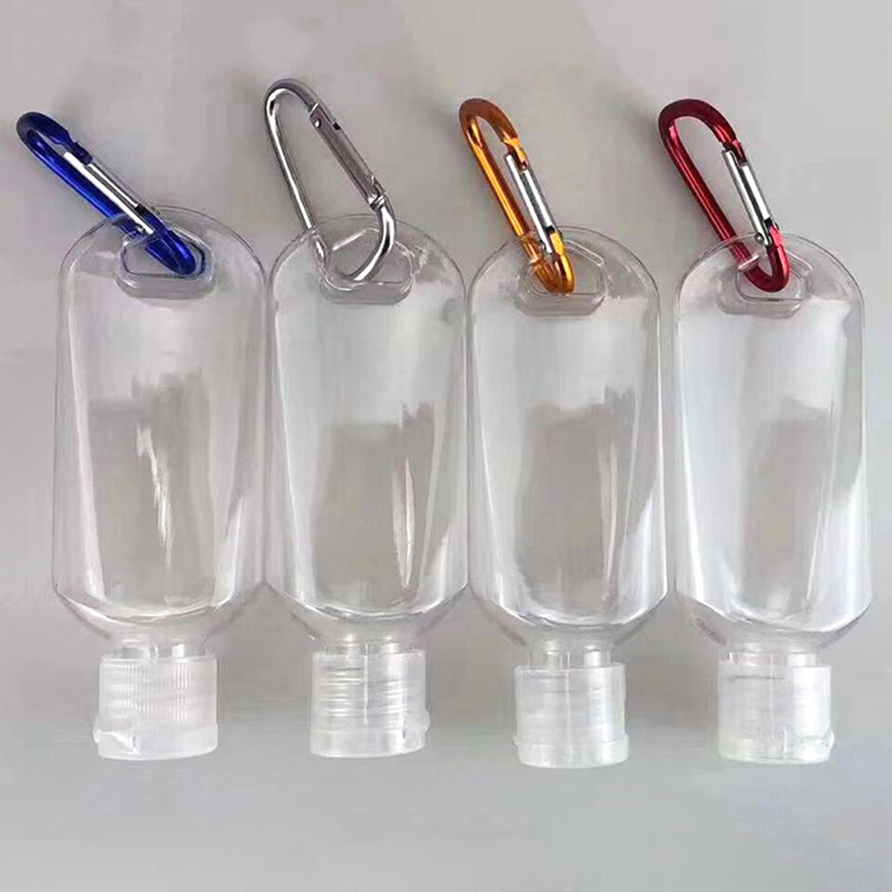 Mini Hand Sanitizer Bottles with Carabiner