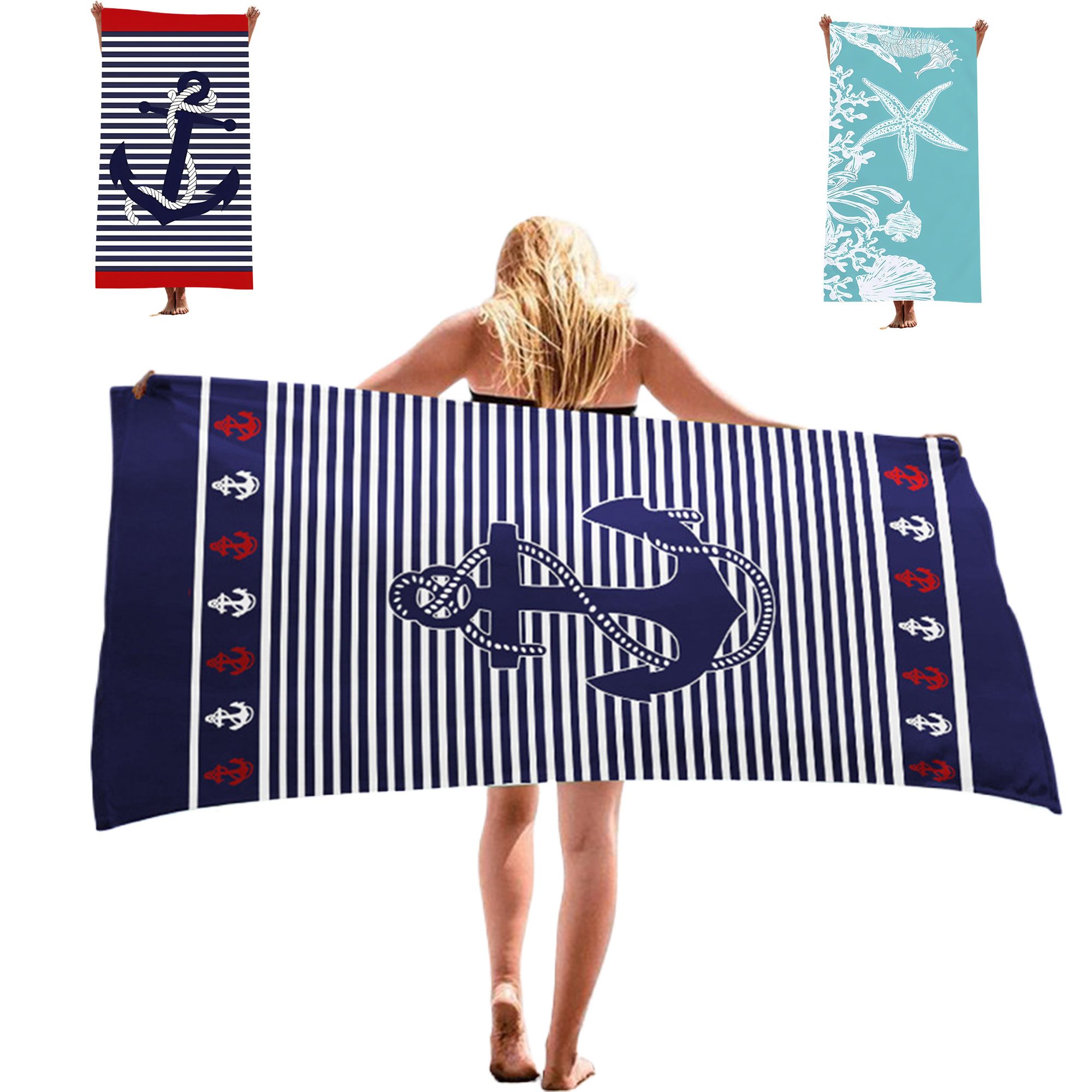 Custom Eco Print Beach Towel 4
